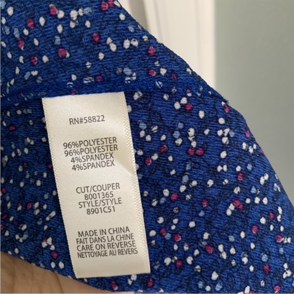 Max Studio Blue White Polka Dotted Wrap Midi Dress Confetti XS, summer party - Picture 4 of 6